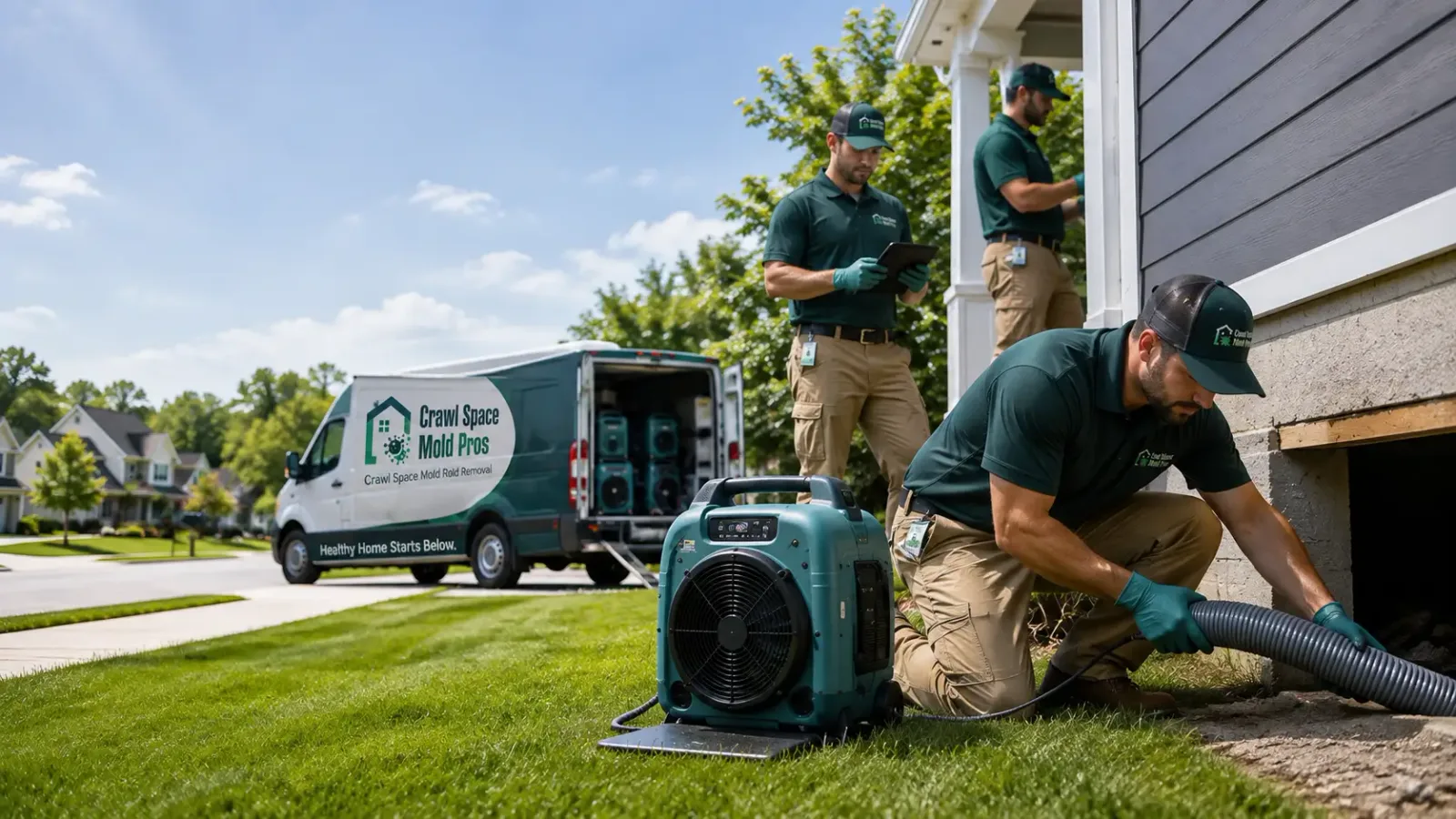 Crawl Space Mold Removal in Monument, KS